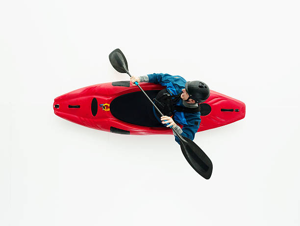istock Above view of kayaker kayaking 542821174