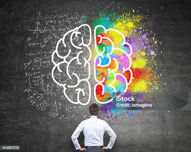 Analytical And Creative Thinking Stock Photo - Download Image Now - Science, Art, Multi Colored