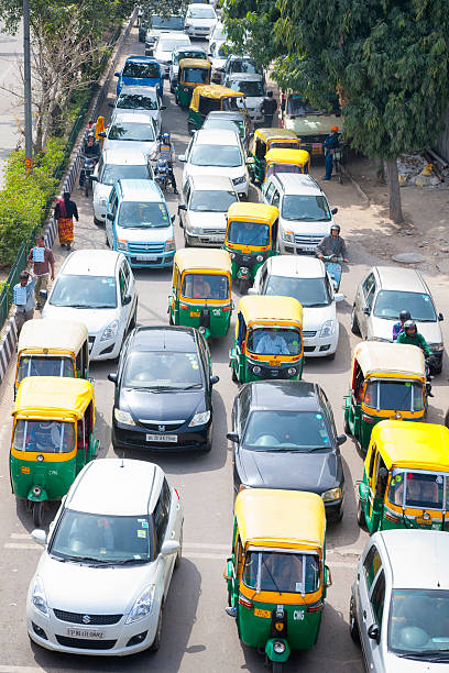 istock Busy street in Agra, India 542821688