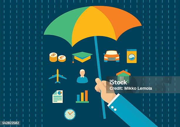 Insurance Account Vector Insurance Vector Flat Design Stock Illustration - Download Image Now ...