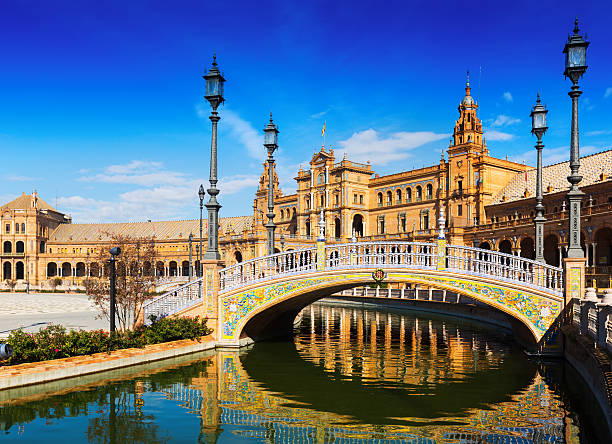istock Plaza de Espana with bridges. Seville, Spain 542822584