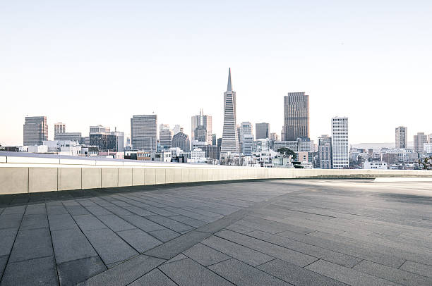 istock empty floor with cityscape and skyline of san francisco 542829676