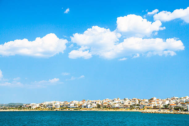 Coastline of Corinth in Greece