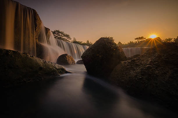 istock Big waterfall called Mini Niagara in Indonesia 542834910