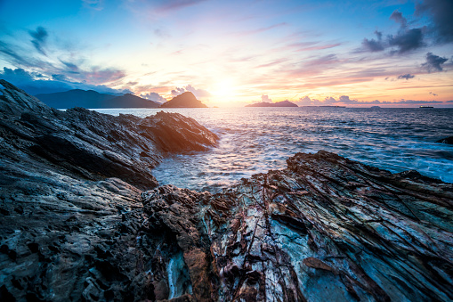 sea with rocks