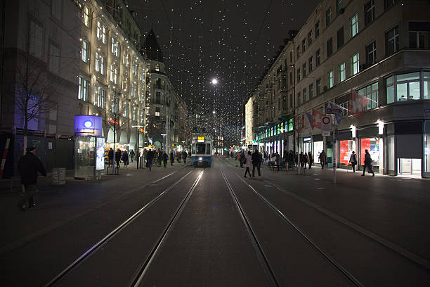 istock Amazing night scenes from Zurich, Switzerland 542836360