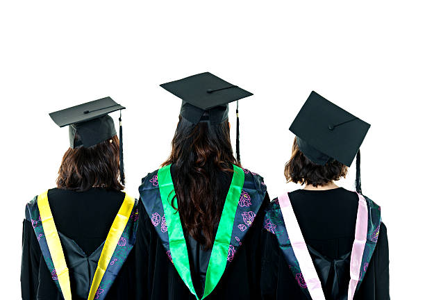istock Rear view of graduate students 542836618