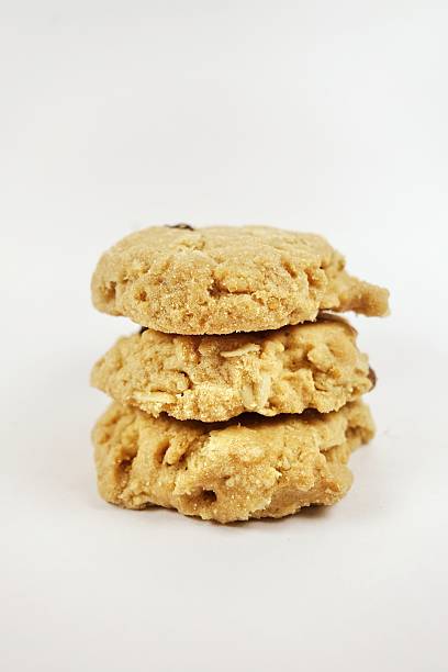 istock Stack of oatmeal raisin cookies 542838804