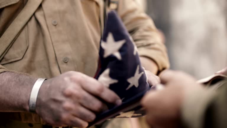 Folding American Flag