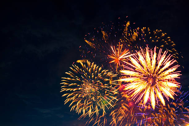 istock Fireworks light up the sky with dazzling display 542926958