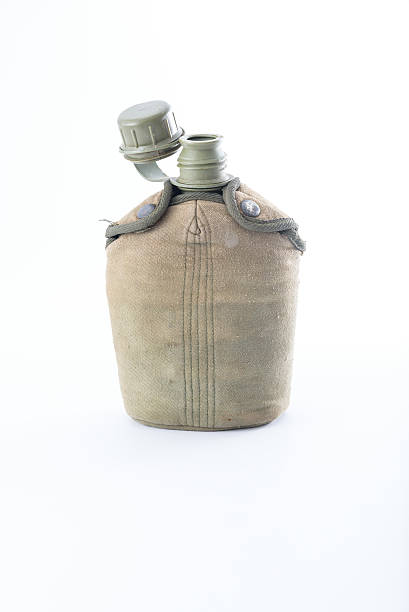 istock Military canteen on white background 542926962
