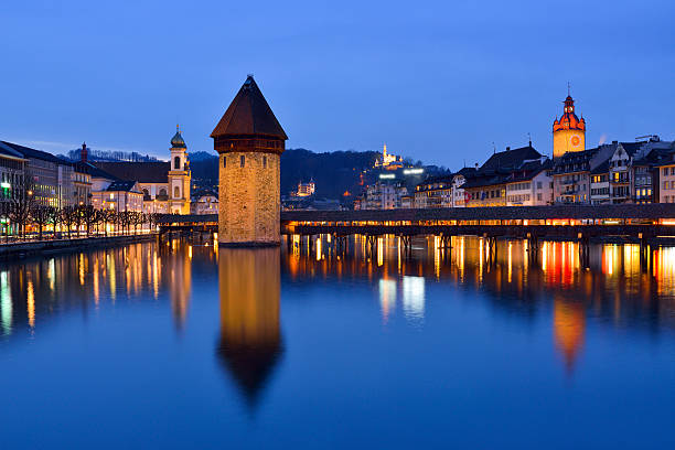 istock Switzerland Landscape : Chapel Bridge, Lucerne 542928406