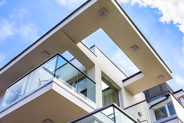 istock Balconies in a modern apartment building 542929720