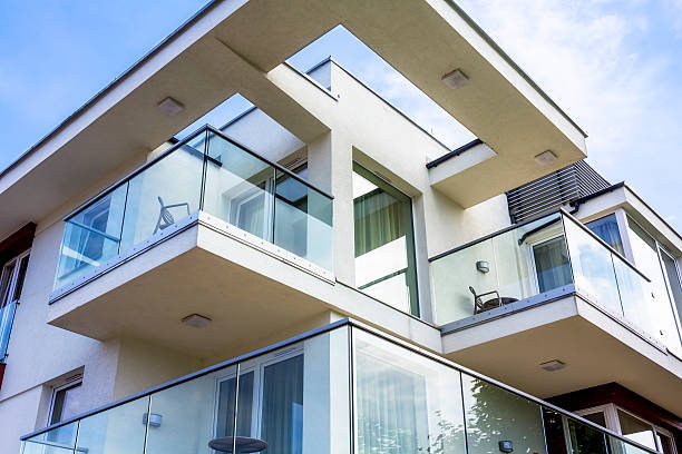 istock Balconies in a modern apartment building 542929764