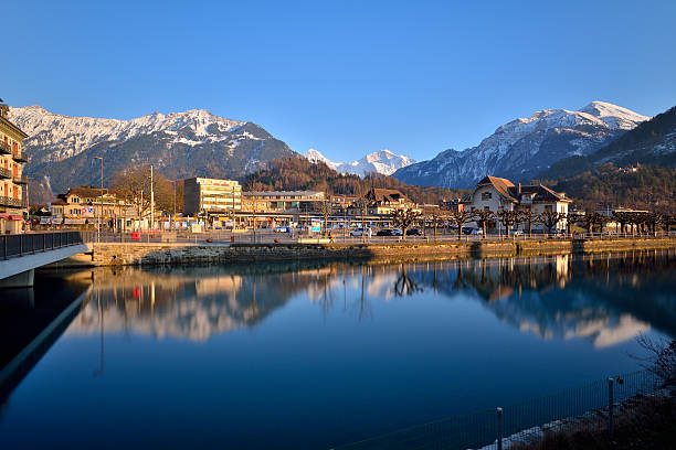 istock Switzerland Landscape : Aare River of Interlaken 542929848