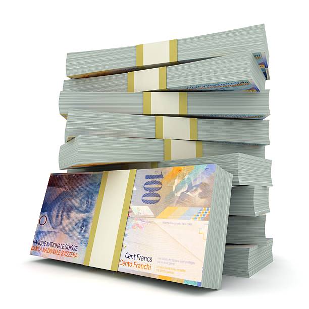 istock Swiss franc money concept 542930266