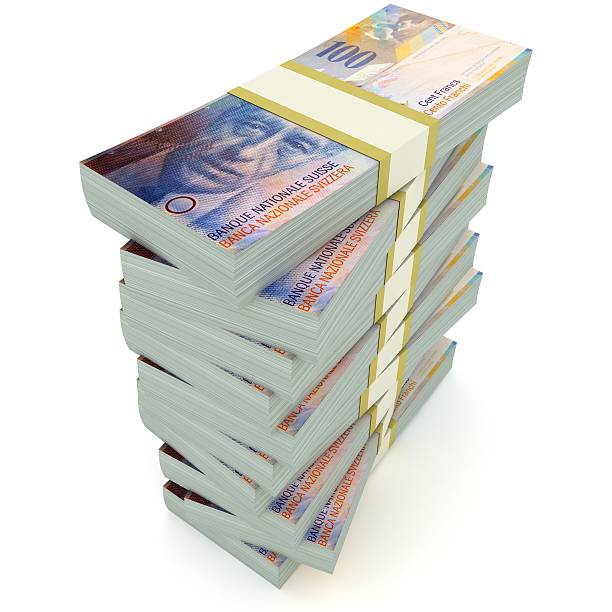 istock Swiss franc money concept 542930306