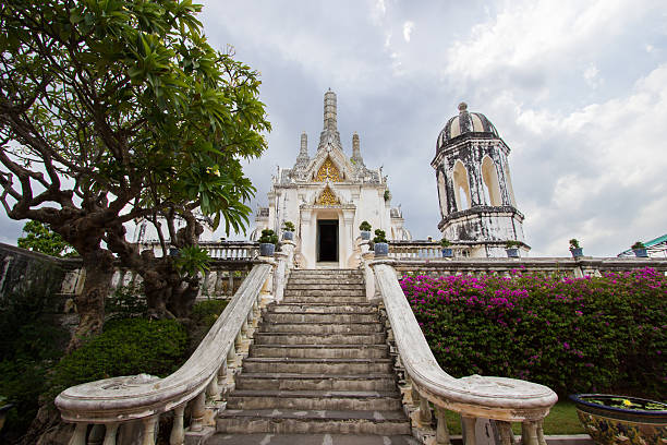 istock overcast sky at Phra Thi Nang Wetchayan Wichian Prasat 542932004