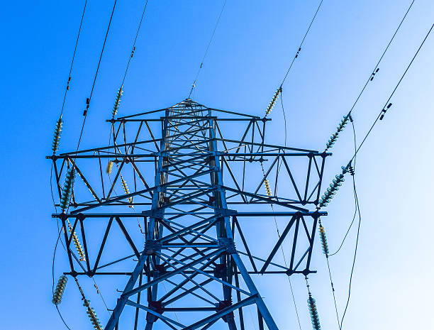 istock High voltage power line in the forest of Eastern Europe 542936602