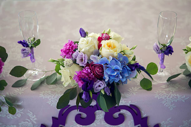 istock arrangement of different flowers is on the table 542937058