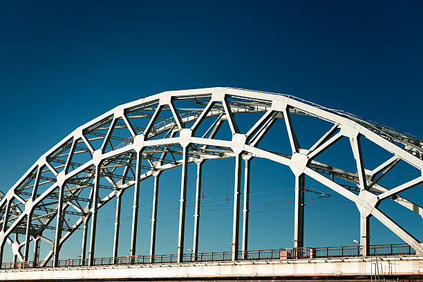 istock Railway Bridge over Daugava River in Riga, Latvia 542937798