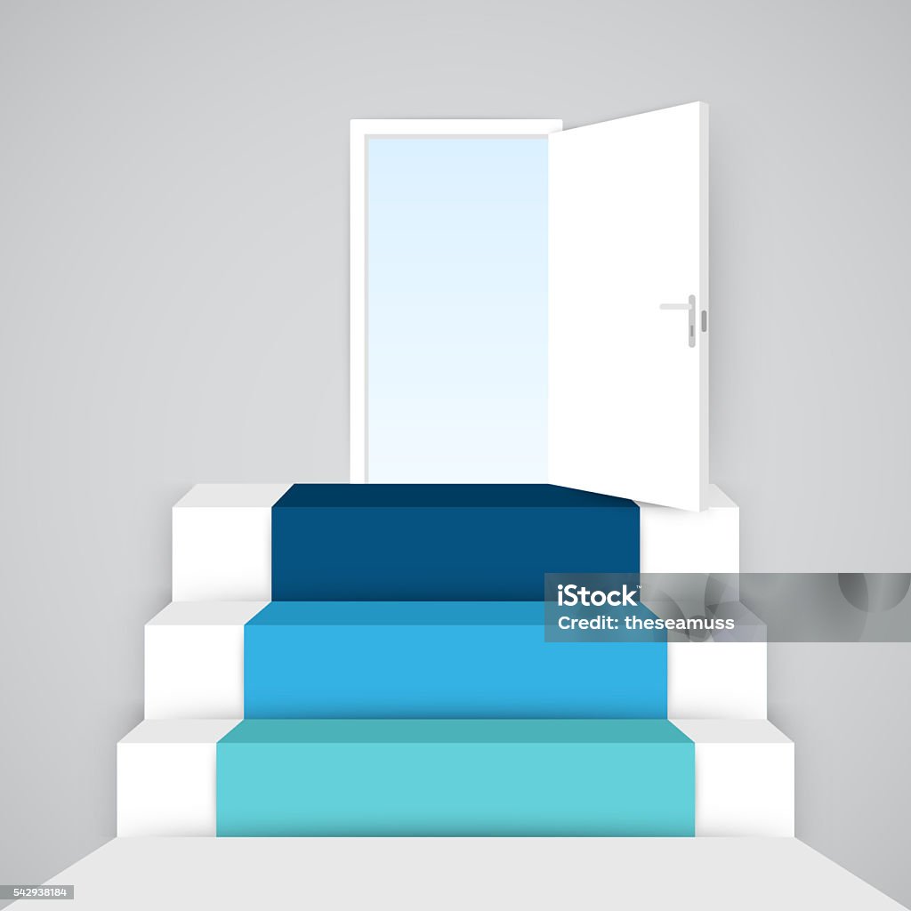 Up stairs 3D infographic. Template for diagram, graph, presentation and - Royalty-free Número 3 Foto de stock