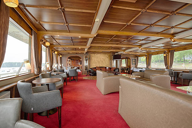istock Interior of a luxury cruise restaurant 542941506