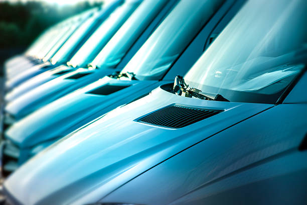 istock Large group of Vans / Transporters 542942836