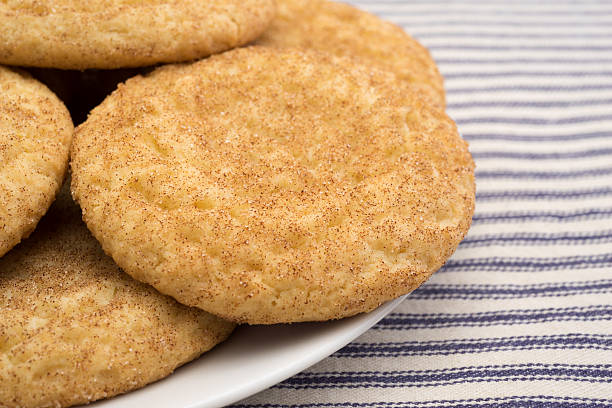 istock Fresh baked snickerdoodle cookies on a plate 542943912