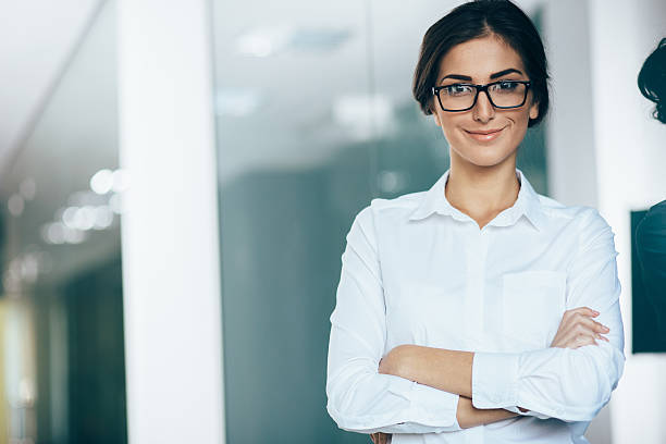Young woman white collar worker