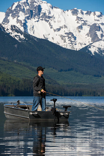 istock Fly fishing from a boat 542950636