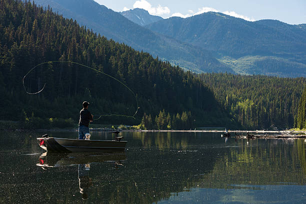 istock Fly fishing from a boat 542950938