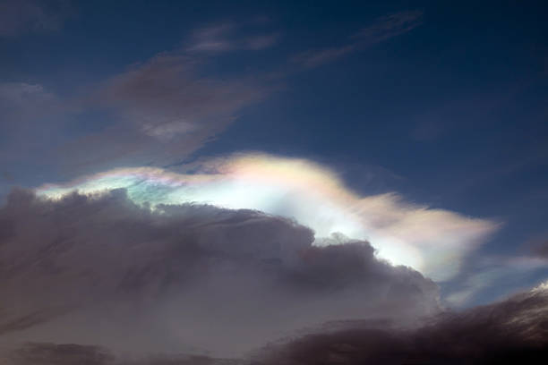 istock Wonderful cloudy rainbow in the sky 542951002