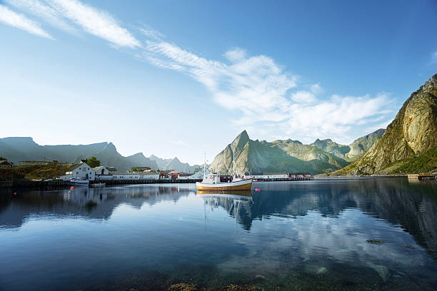 istock sunset - Reine, Lofoten islands, Norway 542955978
