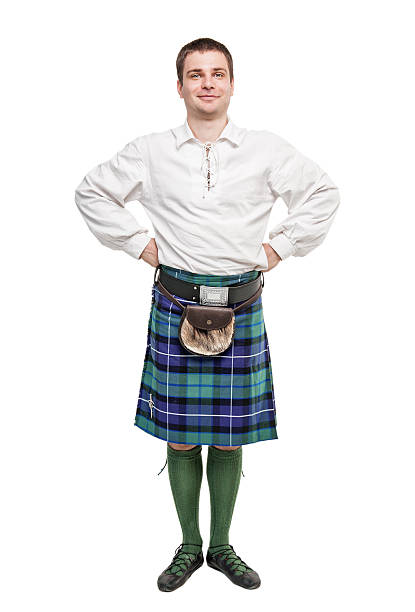 istock Scottish man in traditional national costume 542958040