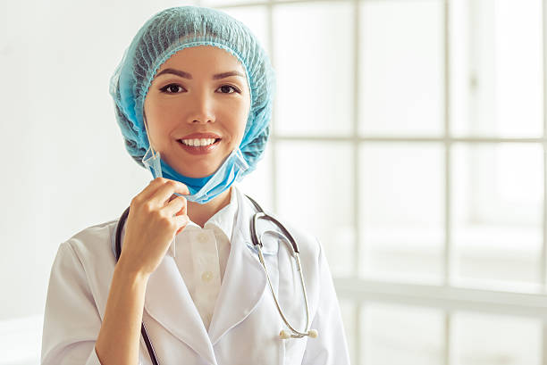 istock Beautiful Asian female doctor 542959128