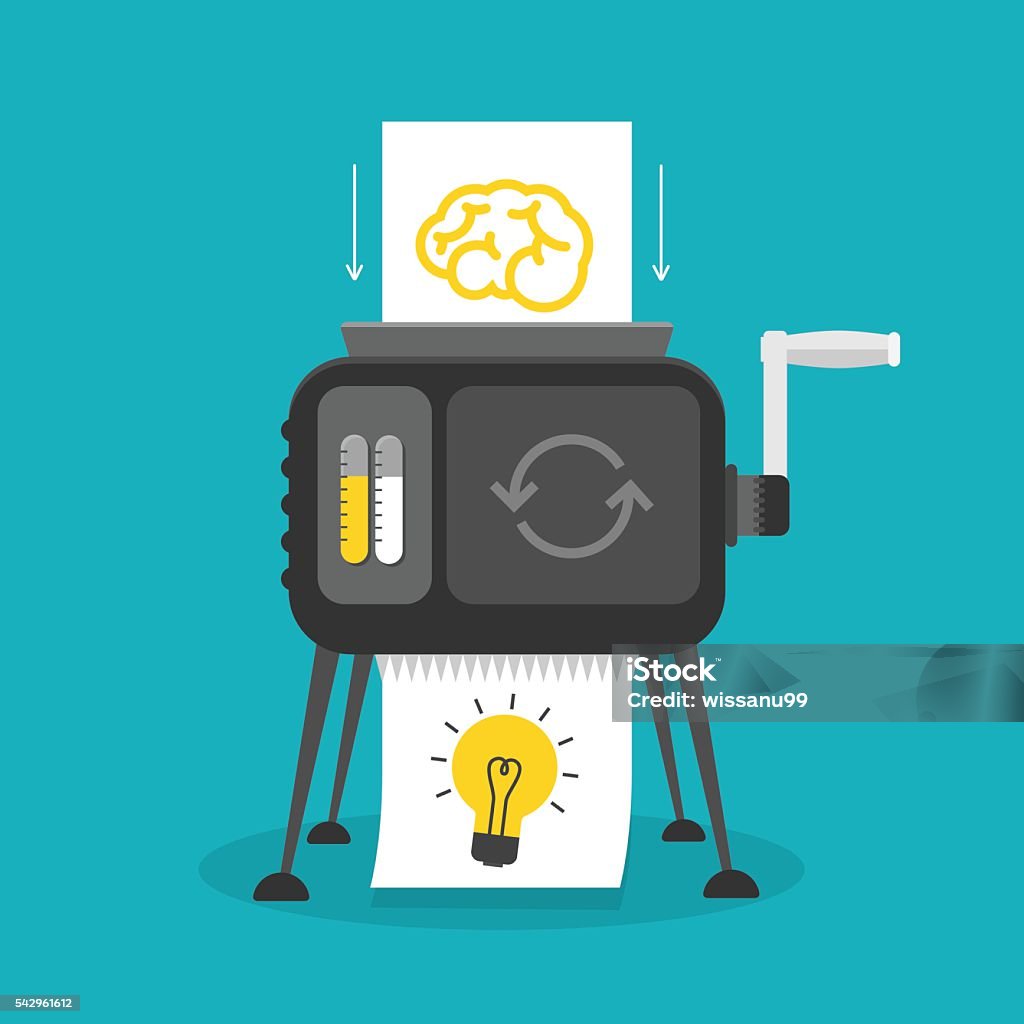 Idea Machine Development Idea Machine Stock Illustration - Download Image Now - Generator, Ideas ...