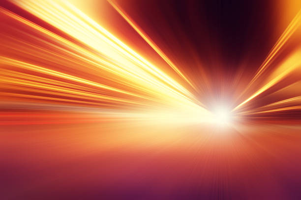Abstract image of speed motion on the road at dark.