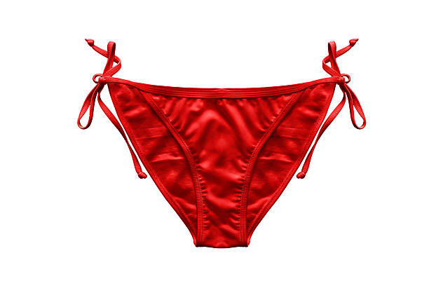 水泳パンツ - swimming trunks bikini swimwear red ストックフォトと画像