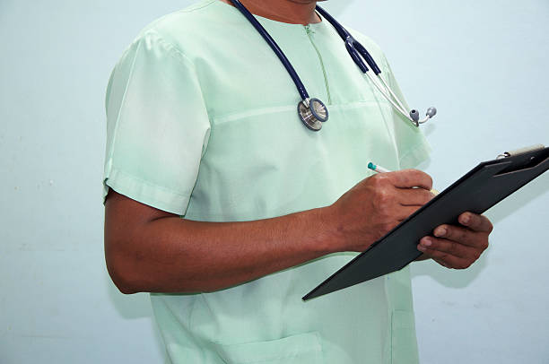 istock Doctor writing a medical prescription 542970190