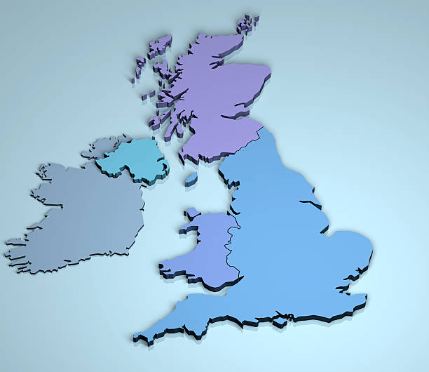 uk 3d - lanarkshire imagens e fotografias de stock