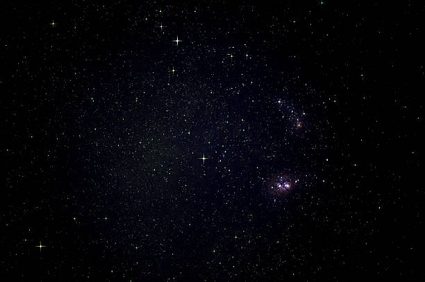 lagoa e nebulosa trifidobject name (optional - lagoon nebula imagens e fotografias de stock
