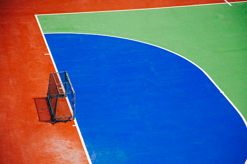 colorful futsal court.