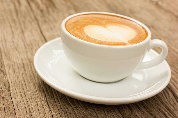 istock Art latte or cappuccino coffee. 542973422