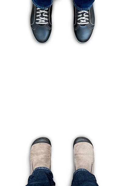 istock Isolated brown shoes on white background 542973814