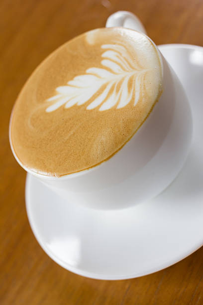 istock Cup of art latte. 542974248