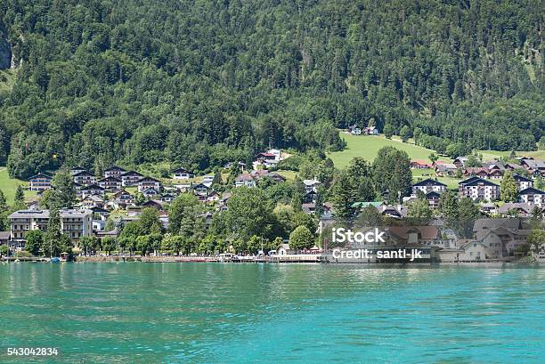 St Gilgen On Wolfgangsee Lake Austria Stock Photo - Download Image Now - Austria, European Alps, Horizontal