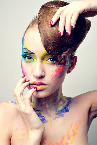 istock elite girl with beautiful hairstyle and bright makeup 543046646