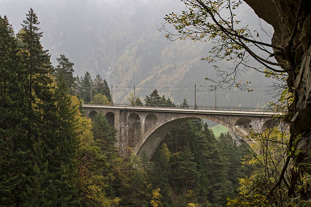 istock bridge of the Gotthard train 543047630