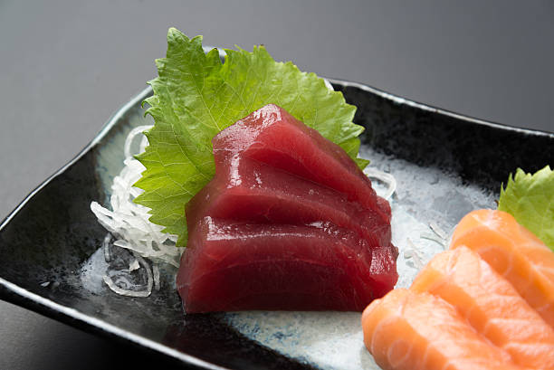 istock sashimi plate with salmon and tuna 543047800